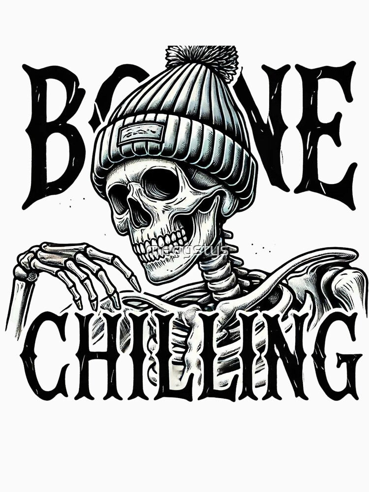 Skeleton in a Funny Hat - Bone Chilling by Blink Art Studio