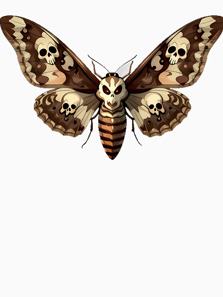 Death's Head Hawkmoth Skull Paint by IllumeInk