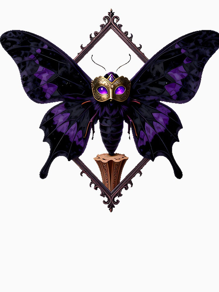 Gothic Circus Harlequin Moth by IllumeInk