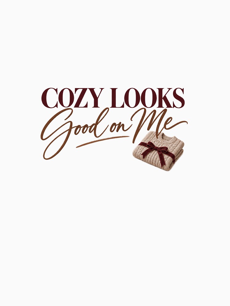 Cozy Looks Good on Me Autumn Quote by Sugar & Steam Studio