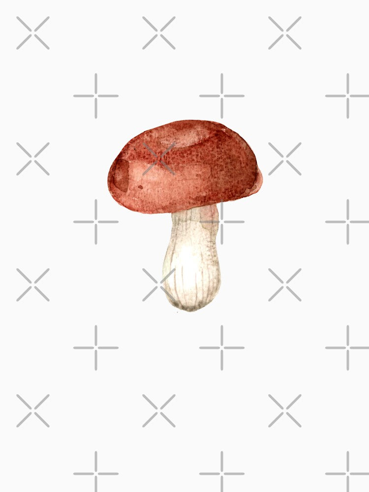 Watercolor Brown Mushroom – Hand Painted Woodland Mushroom PNG by White Rabbit Design