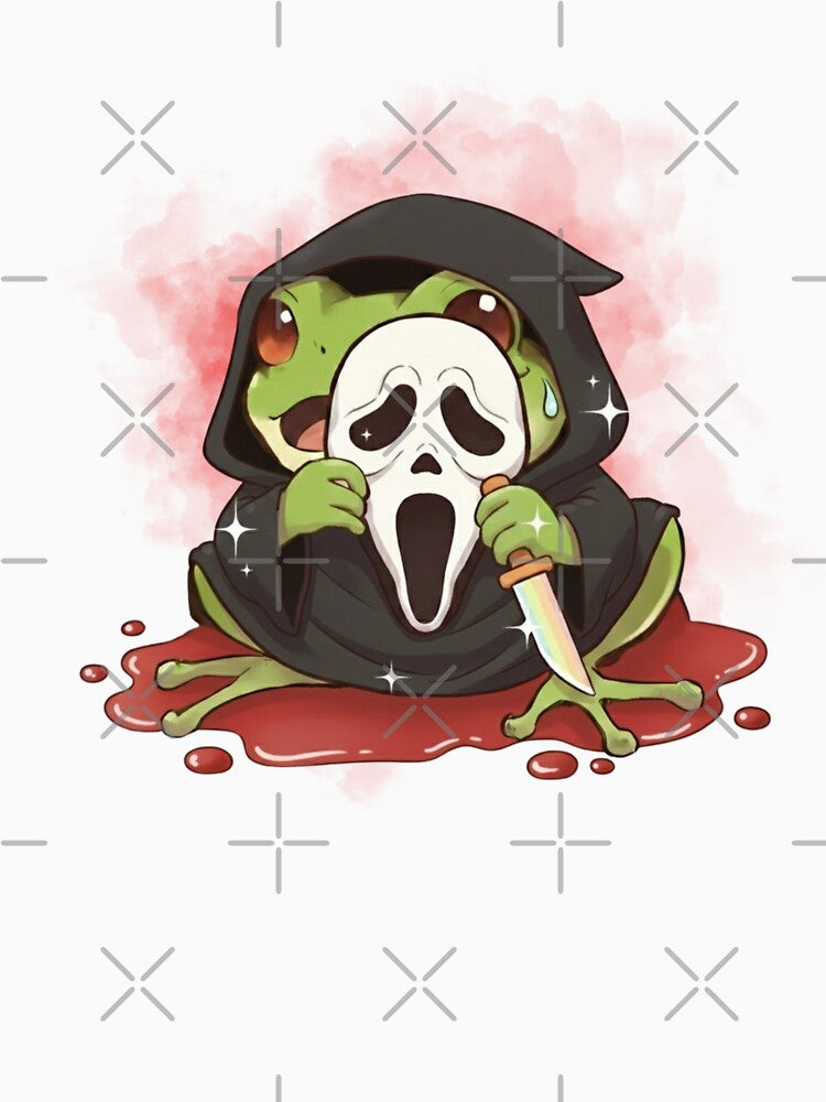 Screams Frogface - Sticker & Pin by Be-aart-s