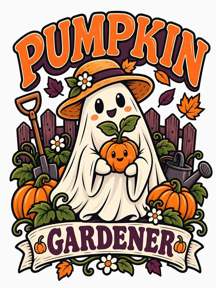 Pumpkin Gardener - Friendly Garden Ghost by Made By Sutts