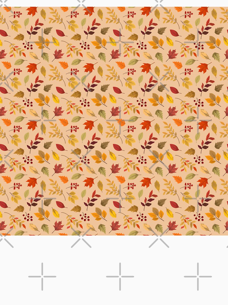 Autumn Foliage Pattern – Warm Woodland Leaves in Cozy Fall Colours by smeraldosecrets