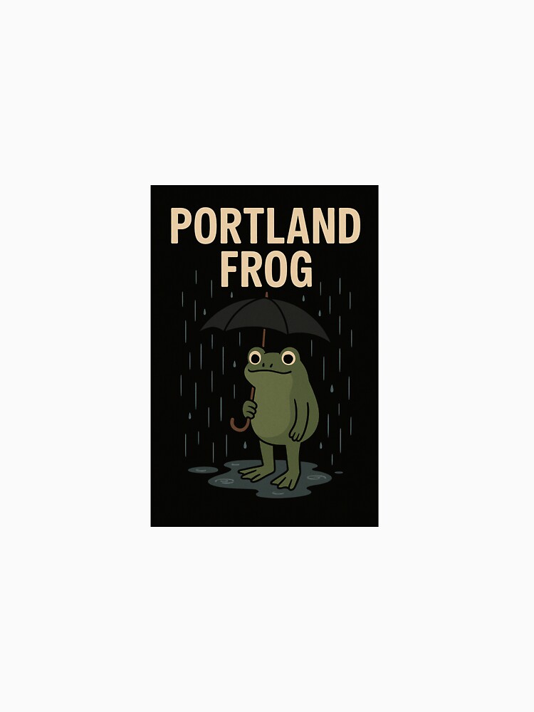Portland Frog – Dancing in the Rain ☔? | Cozy Rainy Day Vibes by LoaiArt