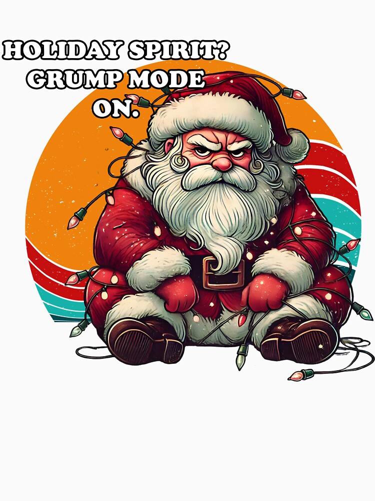 Funny Vintage Grumpy Santa Claus by KelvinBlaze