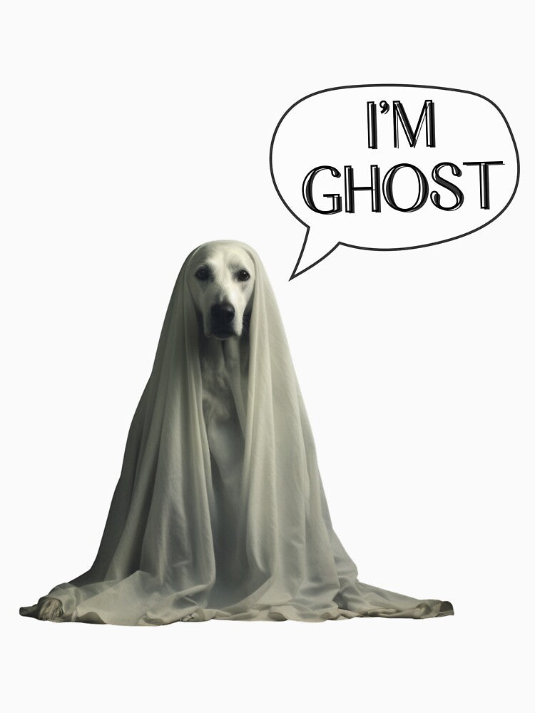 Halloween Ghost dog: I'm ghost Vintage by GhostGolden