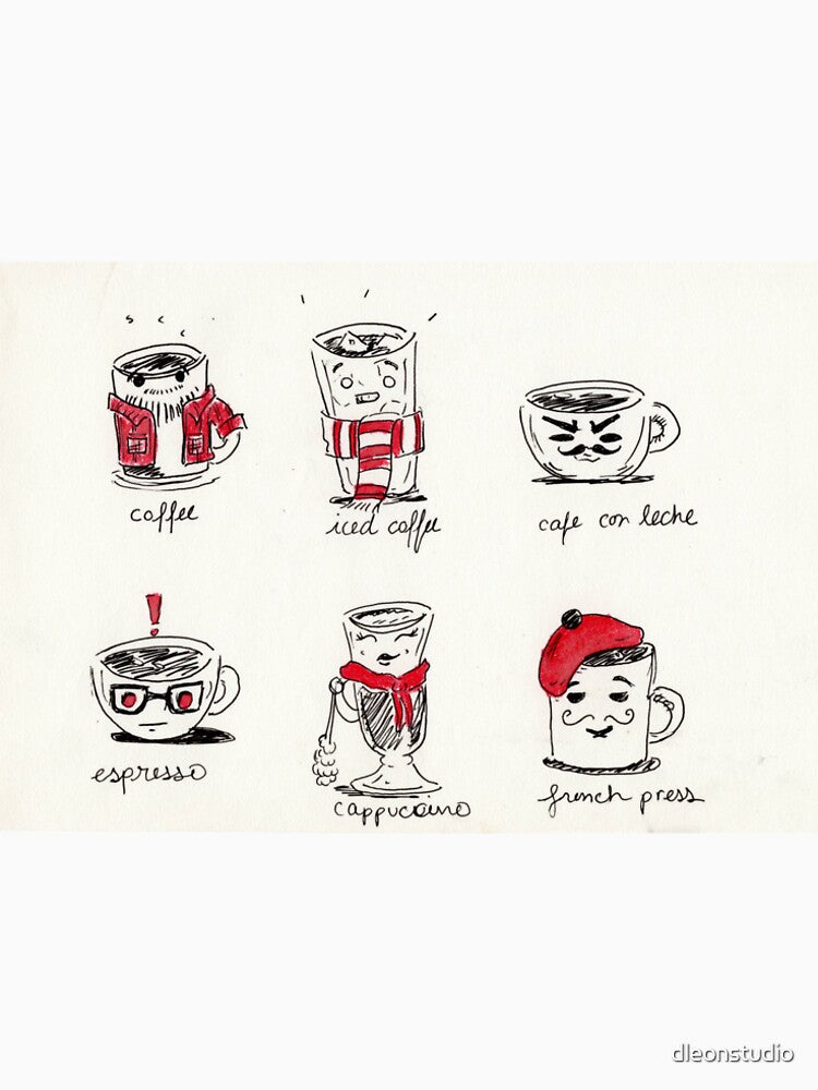 Different Types of Coffee by dleonstudio