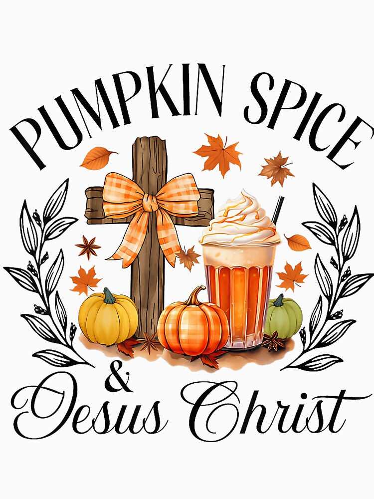 Funny Spice Christmas Vintage Classic Pumpkin Christ Retro and Jesus by JamieFmorriSS