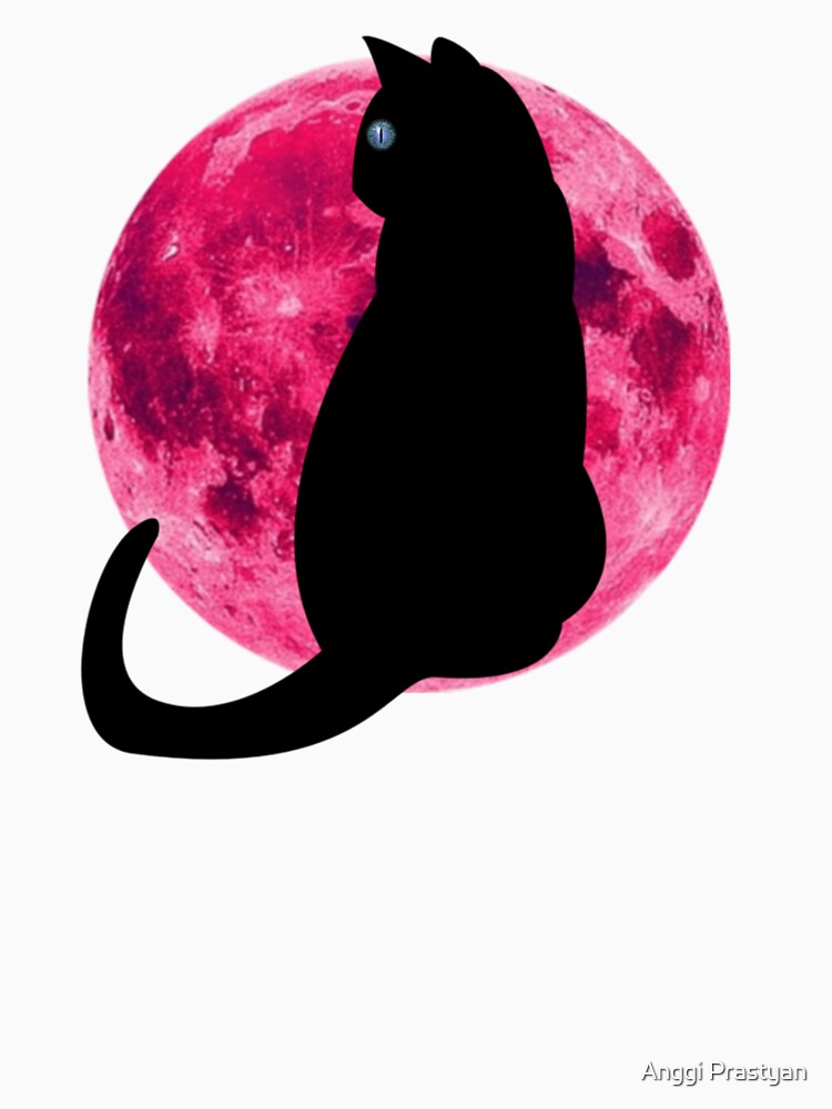Moon black cat by Anggi Prastyan