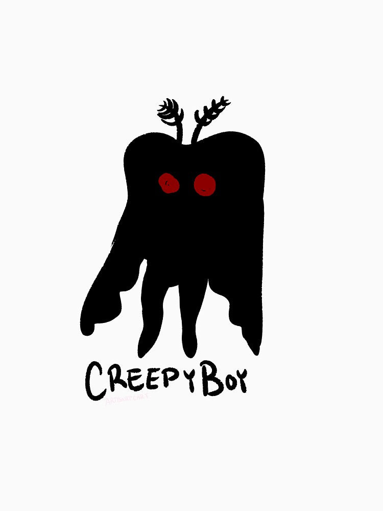 Mothman Inspired Creepy Boy by Artbartcart