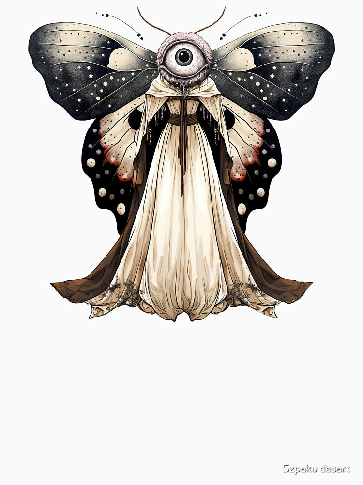 Surreal Gothic Eye Moth Art by Szpaku desart
