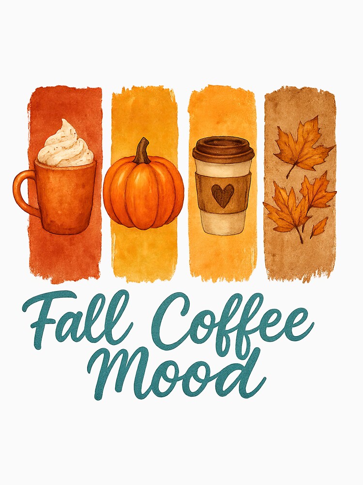 Fall Coffee Mood – Cozy Autumn Pumpkin Latte Vibes by MujernDesignArt