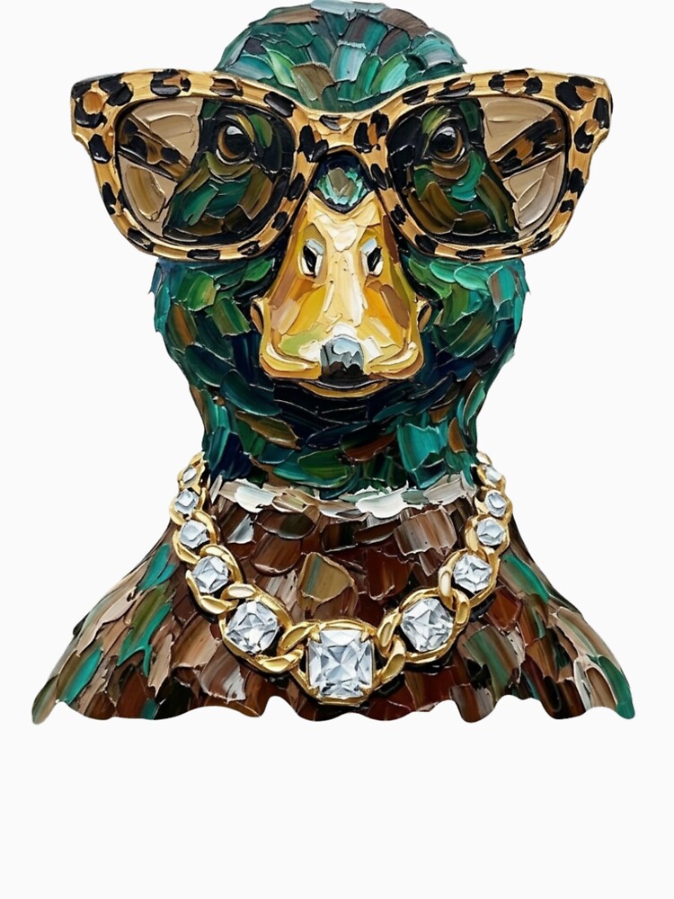 Cool Glam Mallard Duck Leopard Sunglasses Print by HubShirt