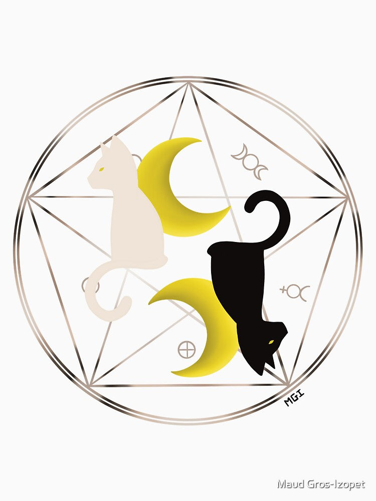 Moon cats by Maud Gros-Izopet