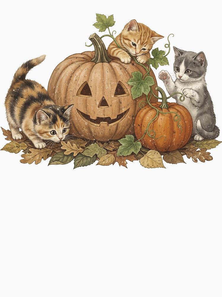 Vintage 90s Cat Halloween Sweatshirt Retro Halloween Shirt Spooky Season Tee Pumpkin T shirt Cat Lover Gift Black Cat Spooky Season by LessIsLoud