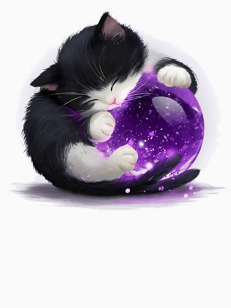 Crystal Kitten Mystic Ball by IllumeInk