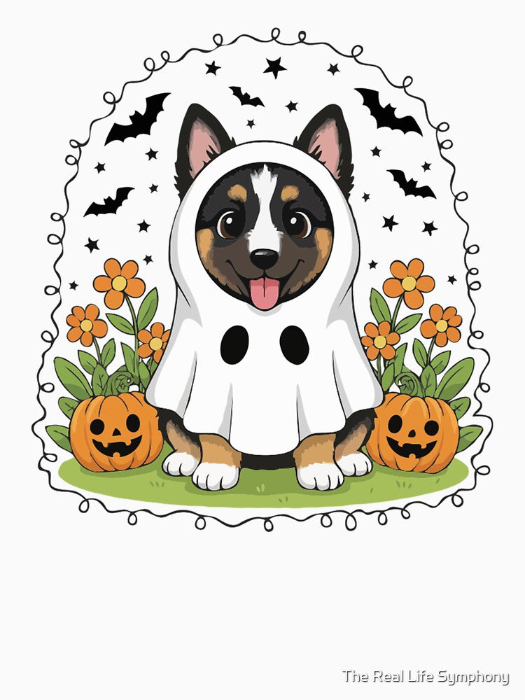 Belgian Tervuren Puppy Ghost – Cute Halloween Dog Costume by The Real Life Symphony