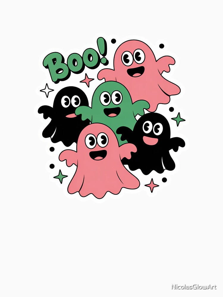 Halloween Ghosts | Sticker by NicolasGlowArt