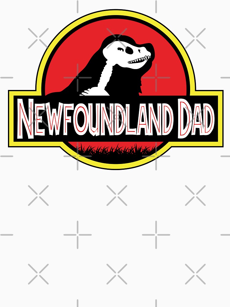 (For Bright Background) Jurassic Newfoundland Dad by More Cute Dogs