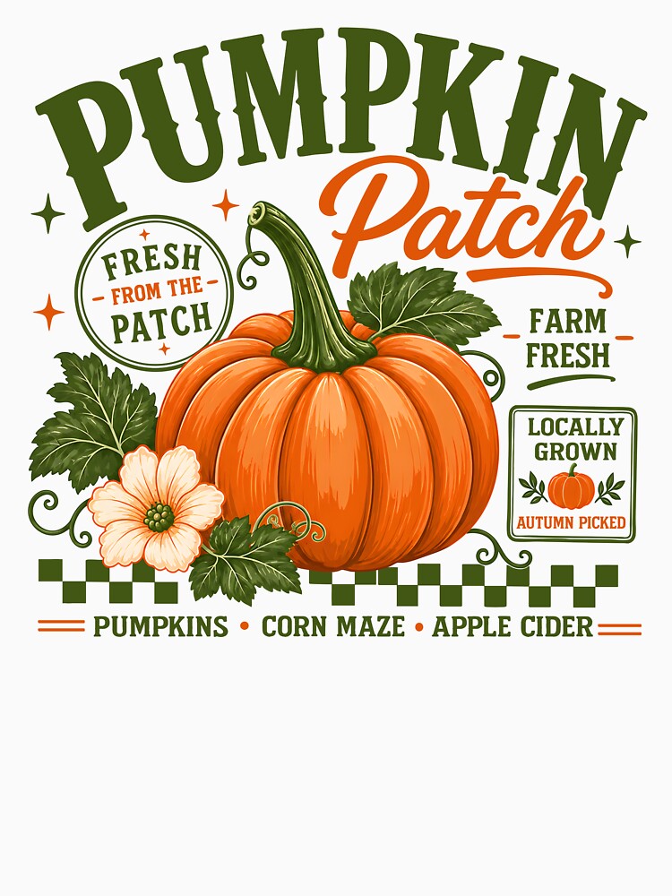 Retro Pumpkin Patch Boxy by ElizabethMorri2