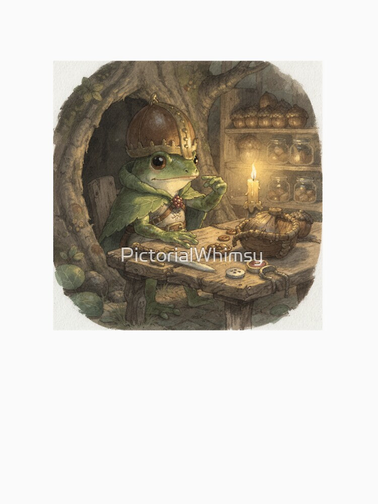 Frog Knight and His Acorn Helmet by PictorialWhimsy
