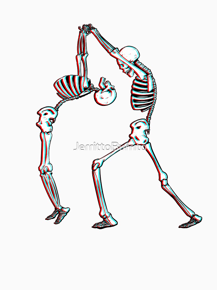 Skeletons Dancing 3D by JerrittoBurrito