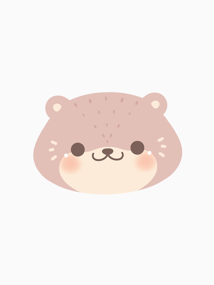 Smiling cute kawaii otter face by Kawaiinessy