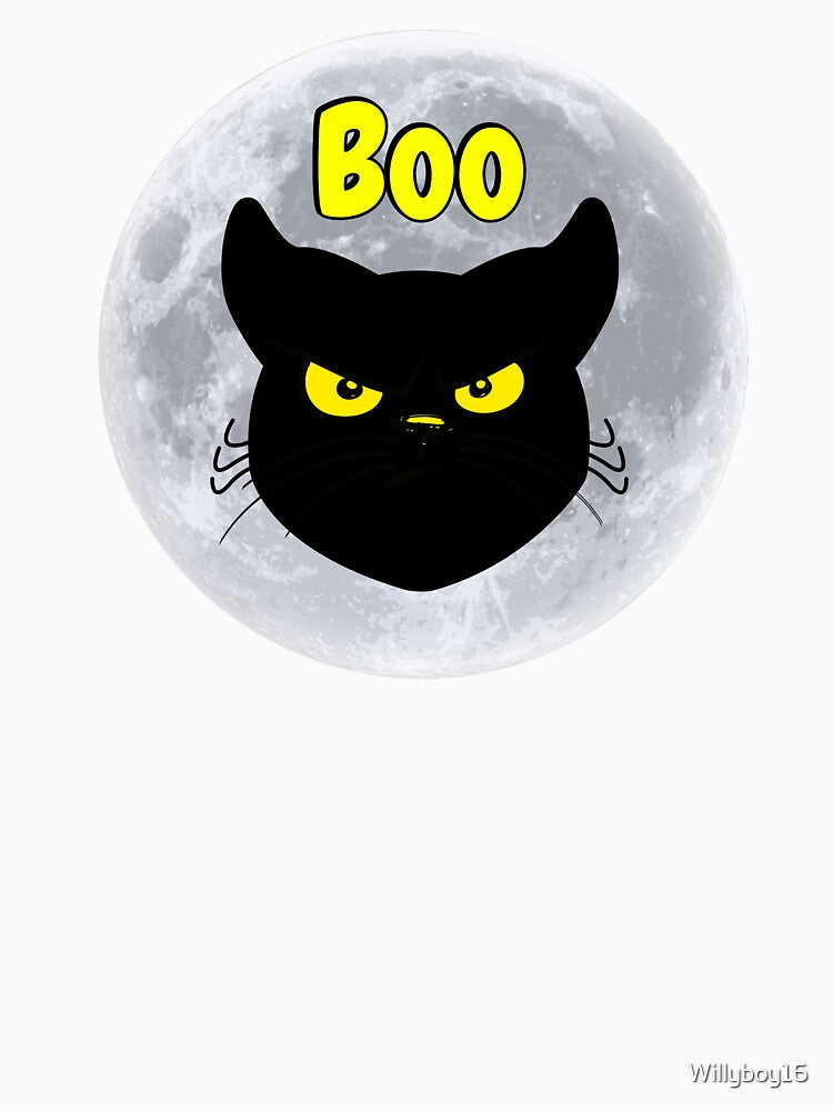 Halloween Moon Boo Cat by Willyboy16