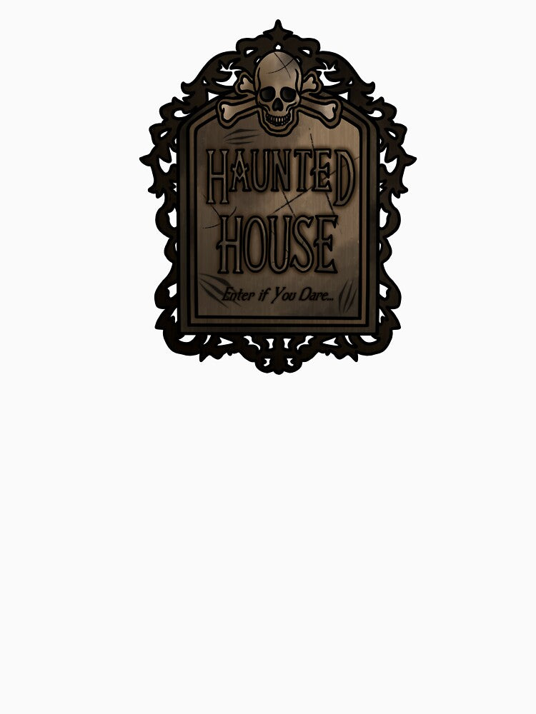 Haunted House Sign by honeybeepaper