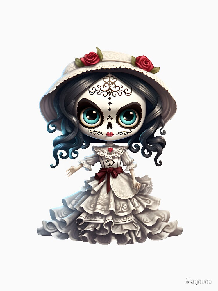 Dia De Los Muertos in White by Magnuna