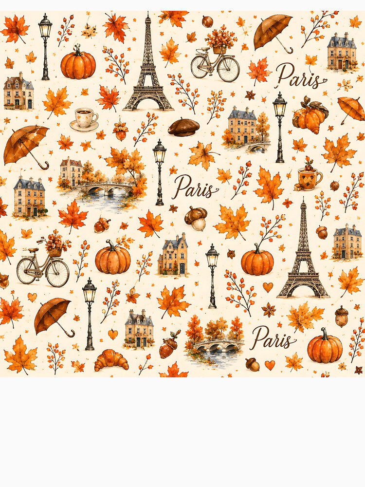 Autumn in Paris Pattern by TinyWeird