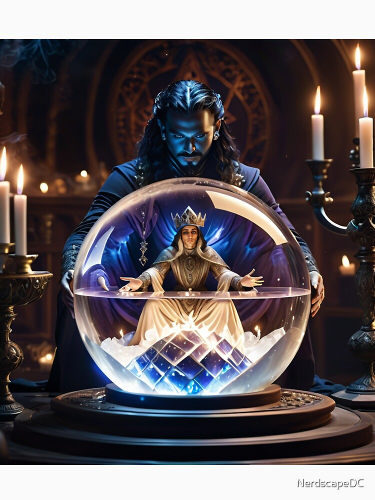 Wizard Inside a Crystal Ball by NerdscapeDC