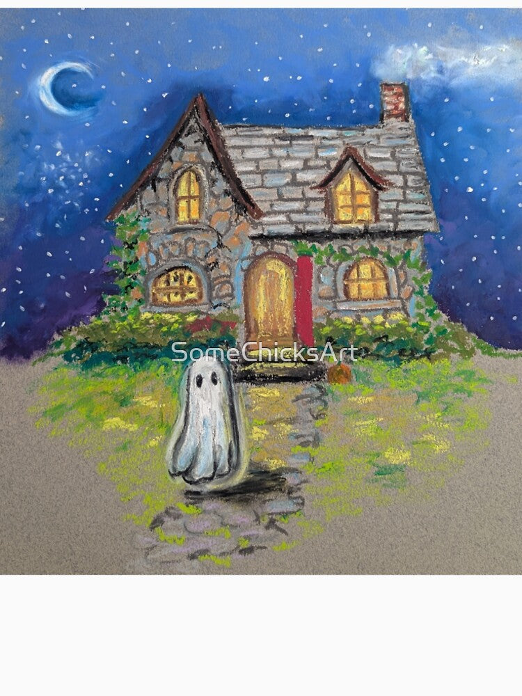 Haunted House Illustration by SomeChicksArt
