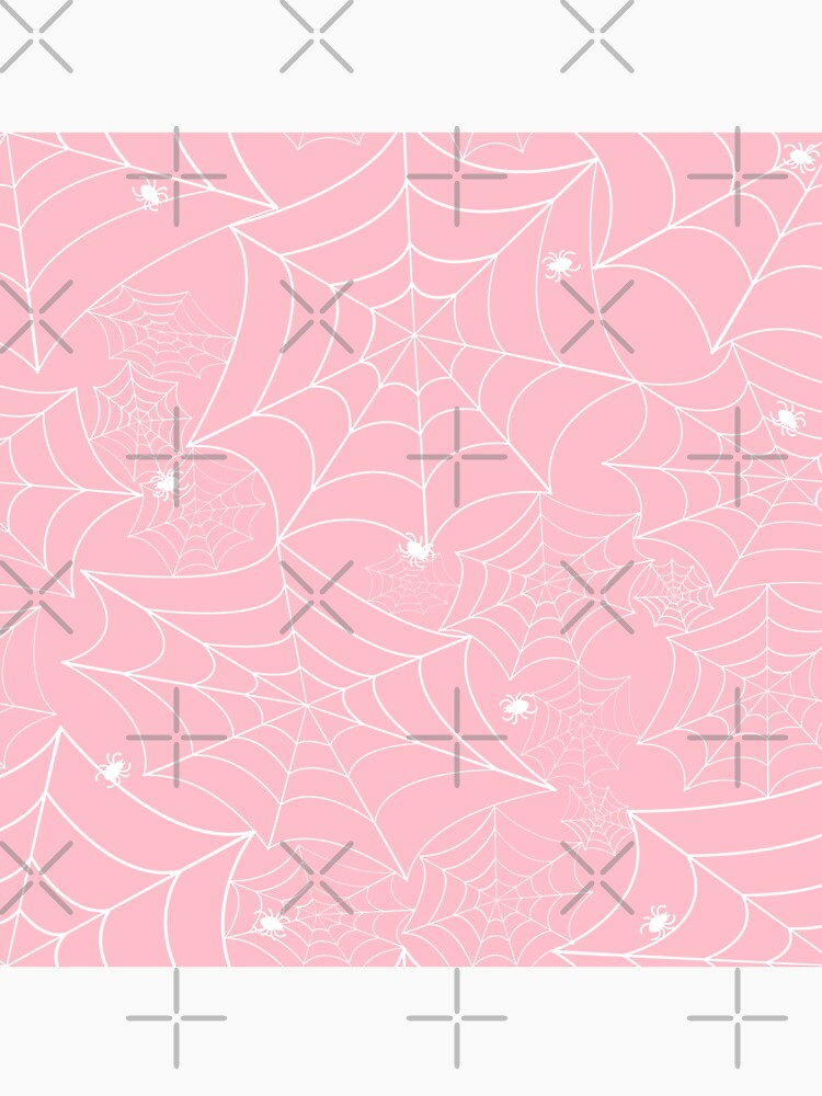 halloween spider web pastel pink by Gossip Rag
