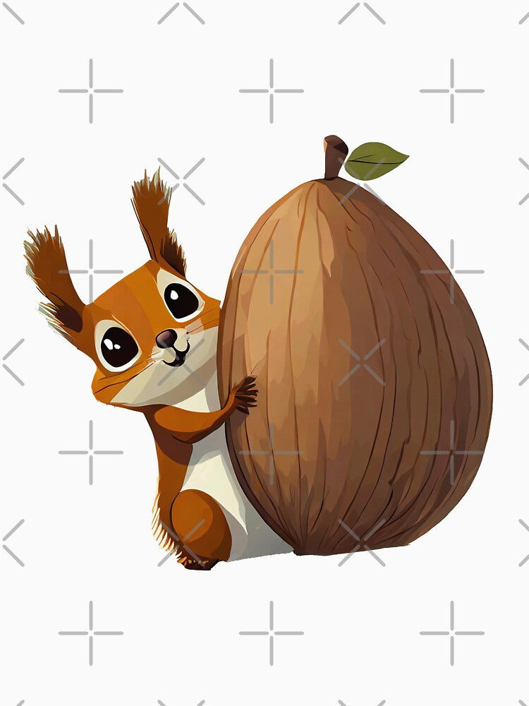 Squirrel Behind the Giant Acorn by omerfdln34