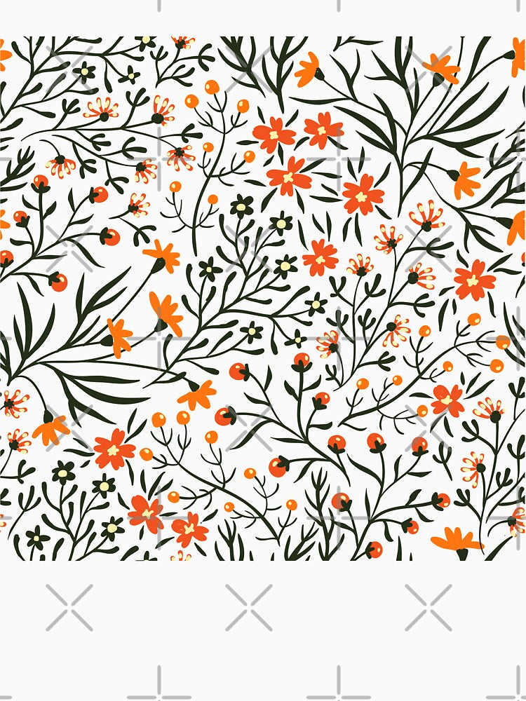Cute pink floral by AllPrintsAndArt