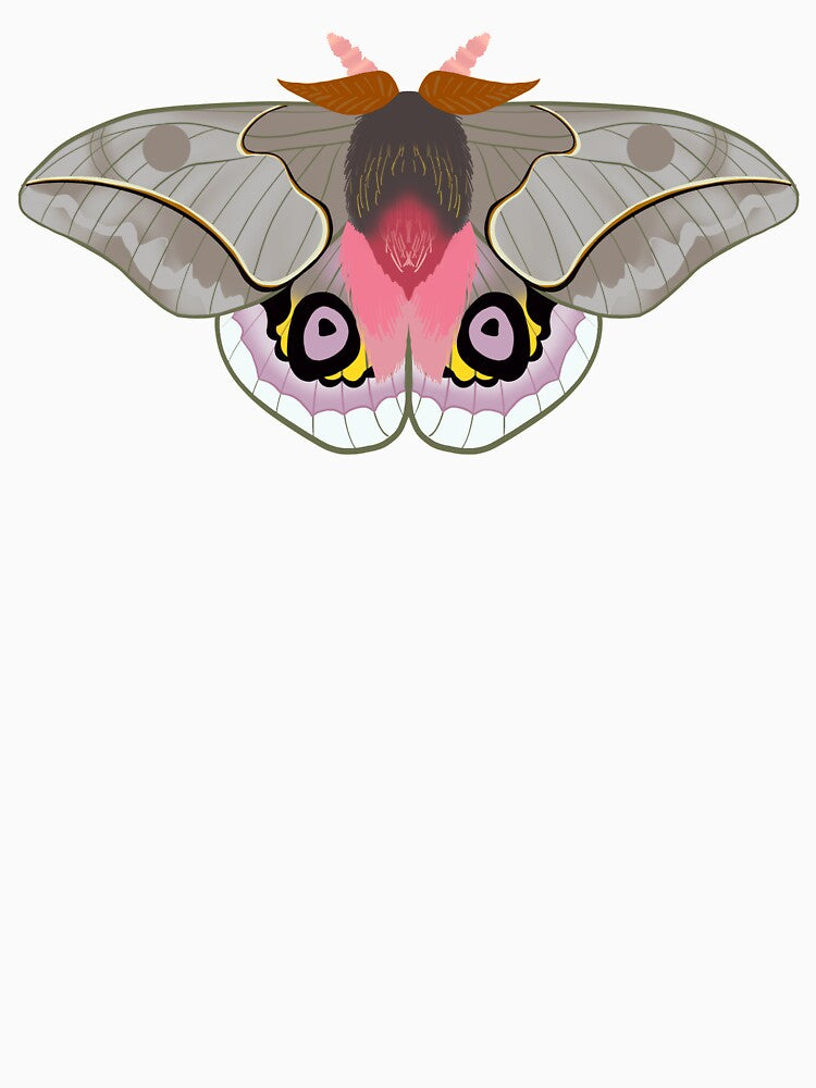 Silk moth (grey and pink) by LunaLovesTea