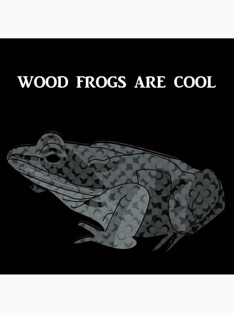 Wood Frogs are Cool on Black by Art in My Loft