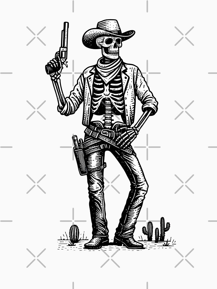 Classic Skeleton Cowboy by revsdesign