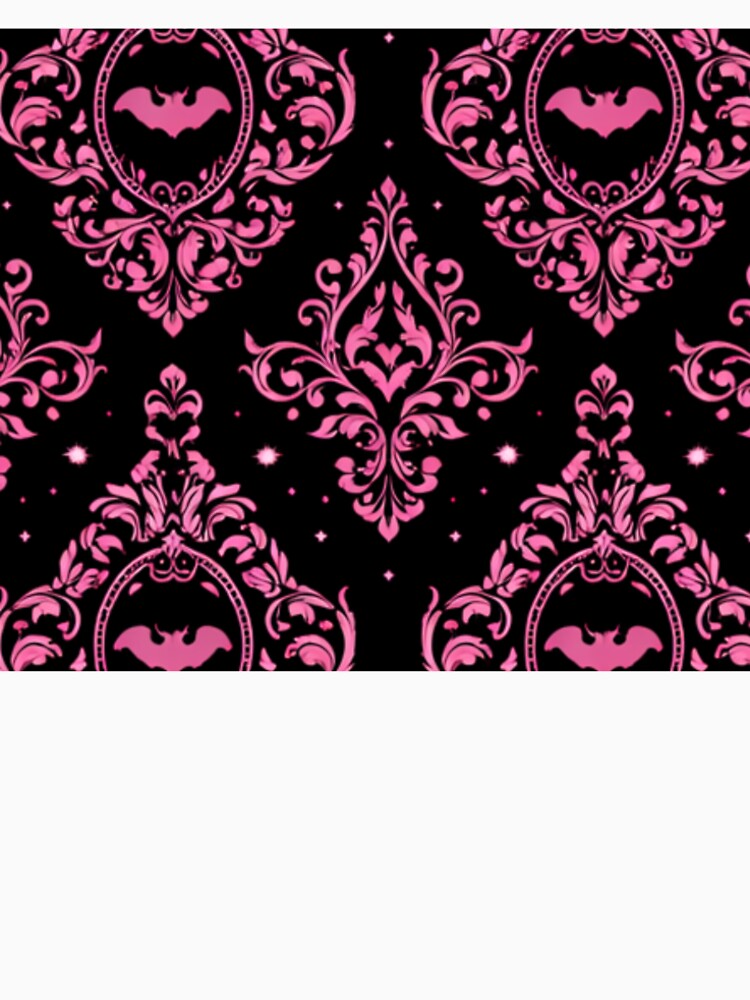 Pink Bats Gothic Print by endlessDoodler