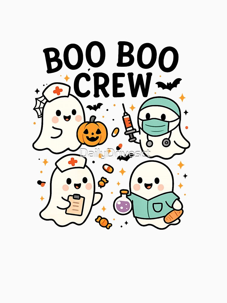 Boo Boo Crew – Cute Halloween Nurse & Doctor Ghosts by DailyDrivesct