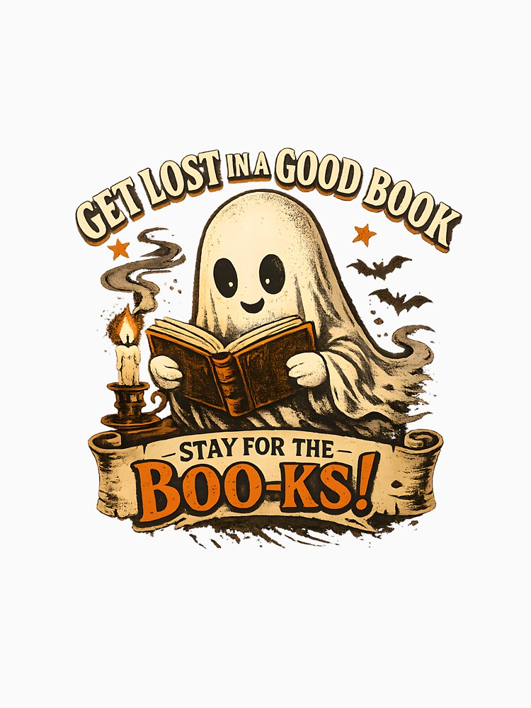 Ghost Reading Book by RavageDesigns