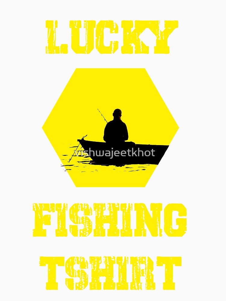 LUCKY FISHING TSHIRT / FISHING by vishwajeetkhot
