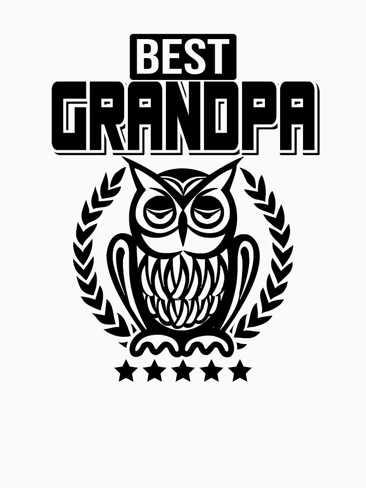 Best Grandpa - Owl by Cutebutfunny
