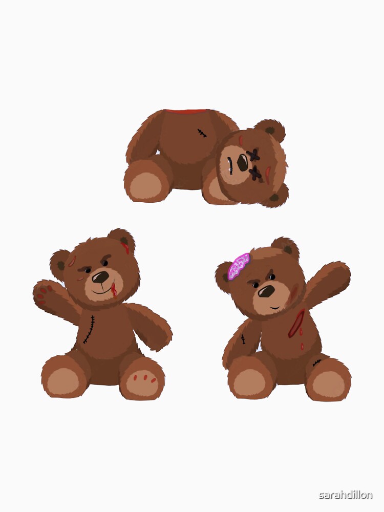 zombie creepy kawaii teddy bear by sarahdillon