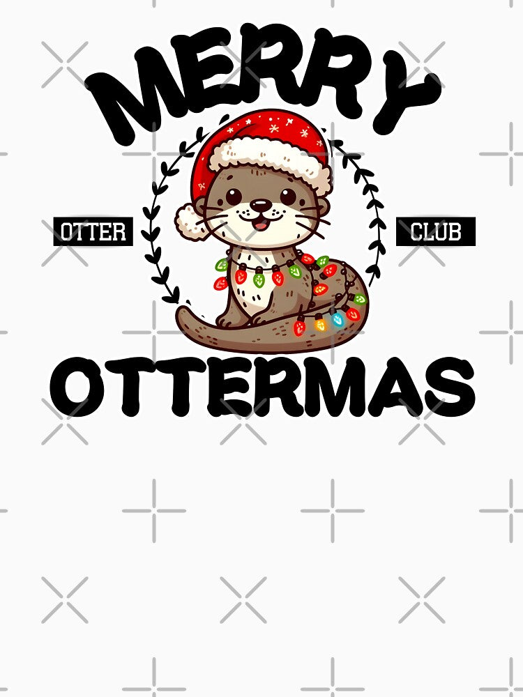 Merry Ottermas by CuteAndCozyTees