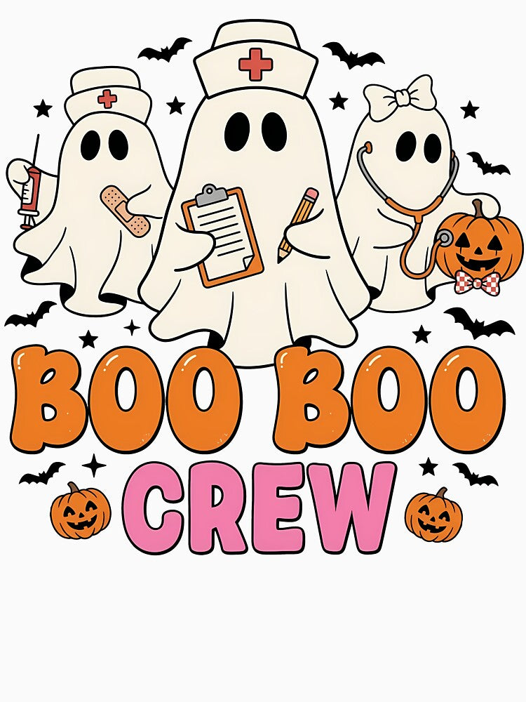 Boo Boo Crew Halloween Nurse Ghost by KroghDs