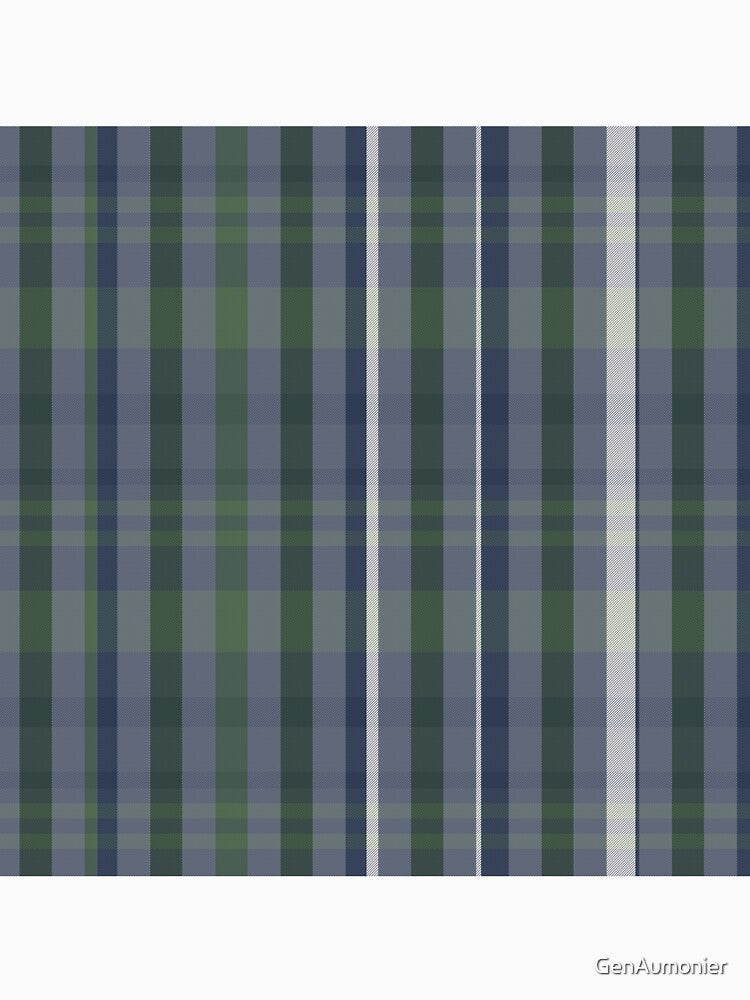 Winter Aesthetic Catriona 2 Hand Drawn Textured Plaid Pattern by GenAumonier