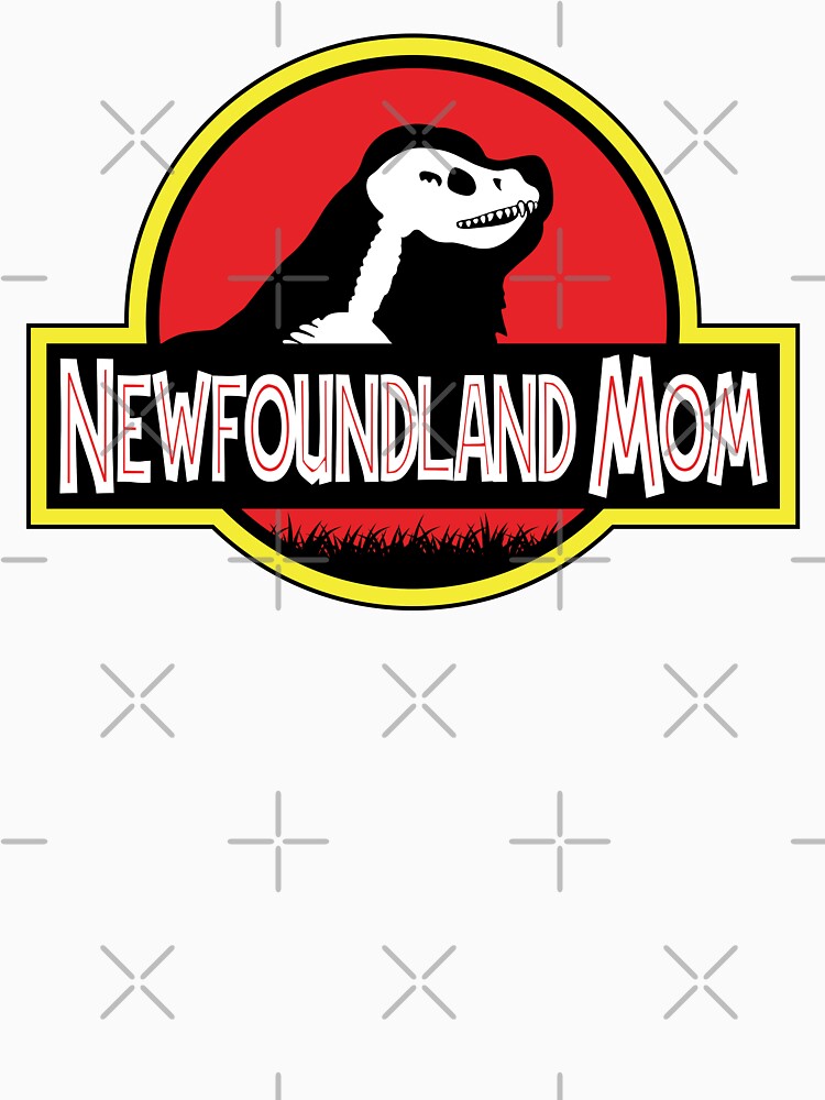 (For Bright Background) Jurassic Newfoundland Mom by More Cute Dogs